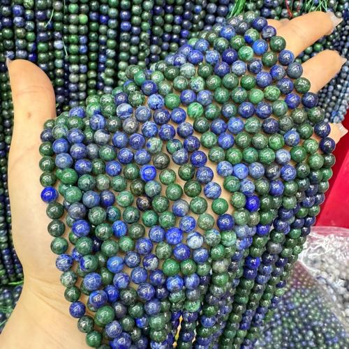 Perle Phenix en lapis Lazuli , phoenix de lapis lazuli, Rond, bijoux de mode & DIY & normes différentes pour le choix, couleurs mélangées Environ 38 cm, Vendu par brin[