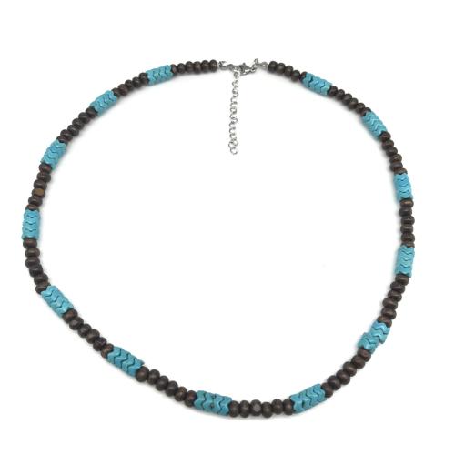 Gemstone Necklaces, Natural Stone, with 316 Stainless Steel, fashion jewelry & Unisex Approx 45 cm 