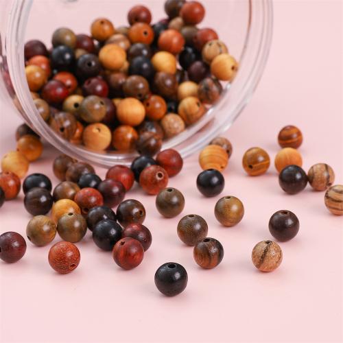 Original Holz Perlen, rund, DIY, keine, 8mm, 50PCs/Tasche, verkauft von Tasche[