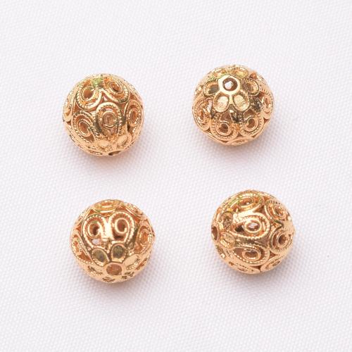 Brass Spacer Beads, gold color plated, DIY, 10mm Approx 1.5mm 