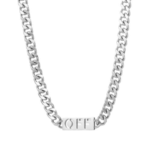 Ожерелье из нержавеющей стали ювелирные изделия, Нержавеющая сталь 304, ювелирные изделия моды & Мужский, оригинальный цвет, длина:55 см, продается PC