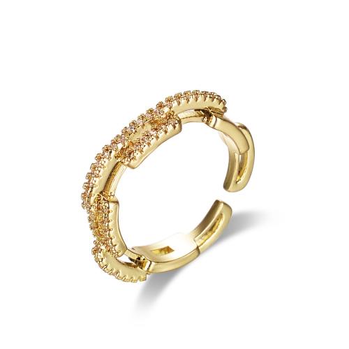 Cubic Zirconia Micro Pave Brass Finger Ring, fashion jewelry & micro pave cubic zirconia & for woman, US Ring 