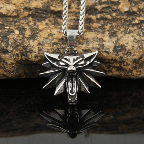 Stainless Steel Jewelry Necklace, 304 Stainless Steel, polished, fashion jewelry & Unisex original color, 38mm Approx 60 cm 