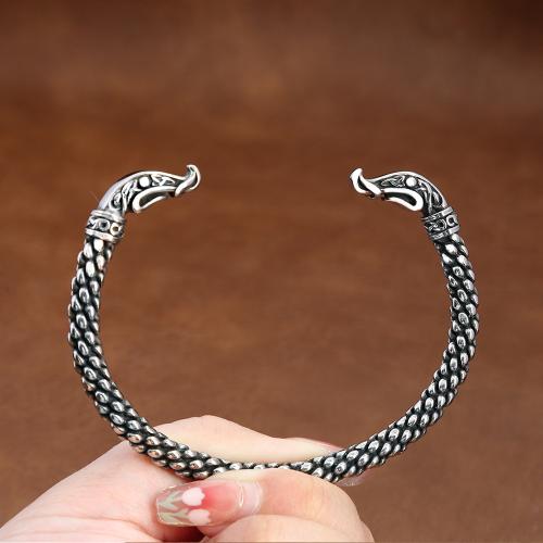 Stainless Steel Cuff Bangle, 304 Stainless Steel, polished, Adjustable & fashion jewelry & for man, Inner Approx 62mm [