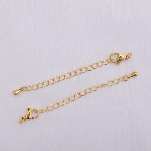 Brass Extender Chain, gold color plated & DIY .3 cm 