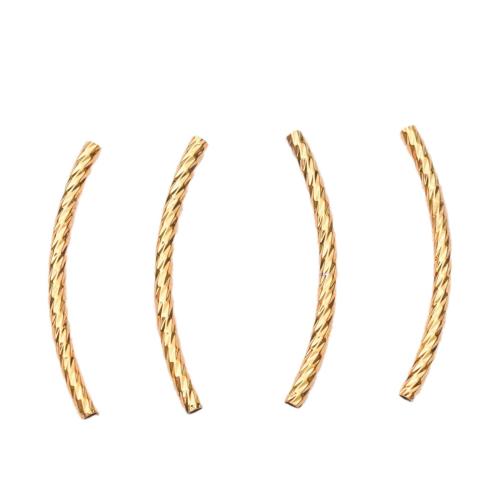 Brass Tube Beads, gold color plated, DIY Approx [