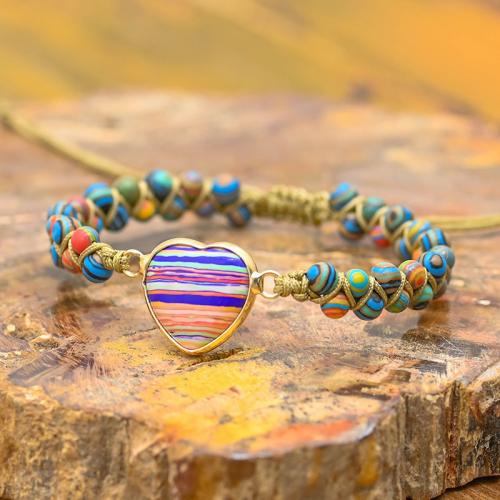Gemstone Bracelets, Natural Stone, with Zinc Alloy, Adjustable & fashion jewelry & for woman, multi-colored Approx 18 cm 