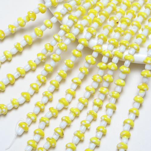Handgefertigte Lampwork Perlen, Pilz, Modeschmuck & DIY, keine, 13x10mm, verkauft von PC