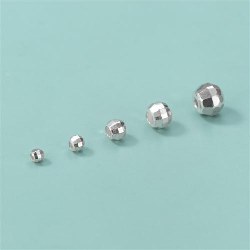 Sterling Silber Spacer Perlen, 925er Sterling Silber, Laser & DIY & verschiedene Größen vorhanden, Silberfarbe, verkauft von PC