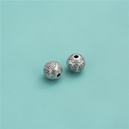 серебряный бисер распорки, Серебро 925 пробы, DIY, оригинальный цвет отверстие:Приблизительно 2mm, продается PC