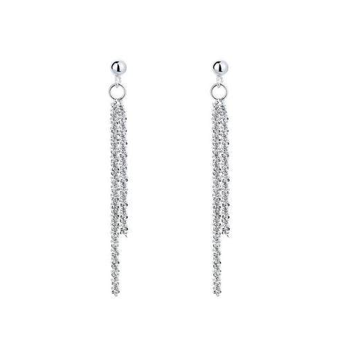 Stainless Steel Drop Earring, 304 Stainless Steel, plated, for woman 