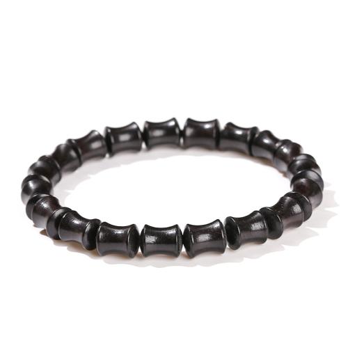 Черный сандал браслет, Бамбук, Связанный вручную, ювелирные изделия моды & Мужская, beads size длина:Приблизительно 7-8 дюймовый, продается PC
