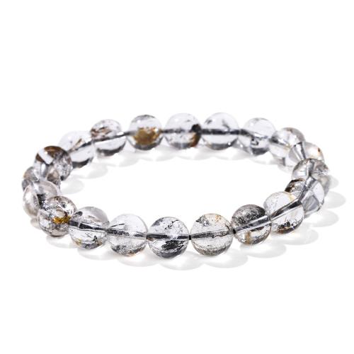 Herkimer Diamond Bracelet, Round, handmade, Unisex Approx 7-9 Inch 