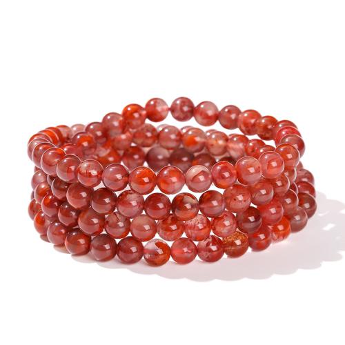 Yunnan Red Agate Bracelet, Round, handmade & for woman Approx 6.5-8 Inch 