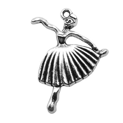 Zinc Alloy Jewelry Pendants, Girl, antique silver color plated, vintage & fashion jewelry & DIY 
