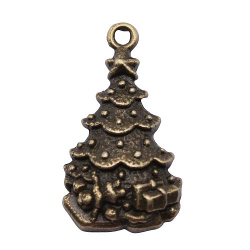 Zinc Alloy Christmas Pendants, Christmas Tree, plated, vintage & fashion jewelry & DIY 