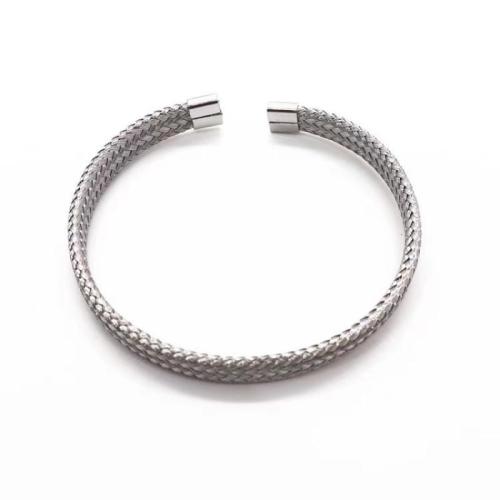 Stainless Steel Bangle, 304 Stainless Steel, plated, for woman Inner Approx 60mm 