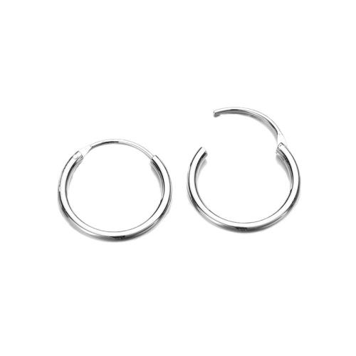 Stainless Steel Hoop Earring, 316L Stainless Steel, plated & for woman 