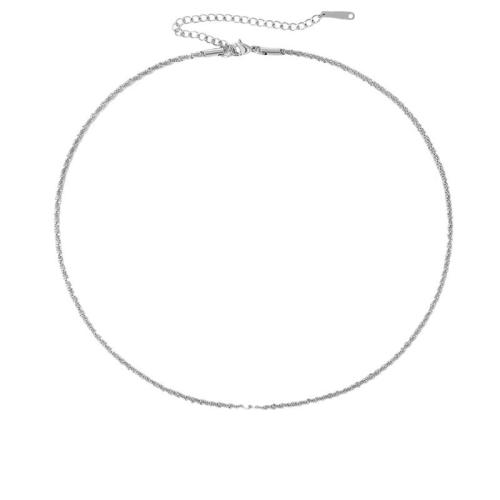 Stainless Steel Chain Necklace, 304 Stainless Steel, plated & for woman 