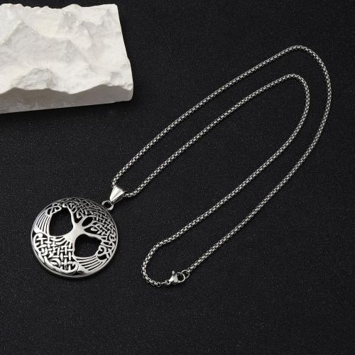 Stainless Steel Jewelry Necklace, 304 Stainless Steel, fashion jewelry & for man Approx 60 cm 