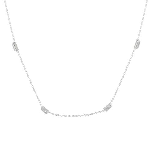 Sterling Silber Schmuck Halskette, 925 Sterling Silber, für Frau, Silberfarbe, verkauft von PC