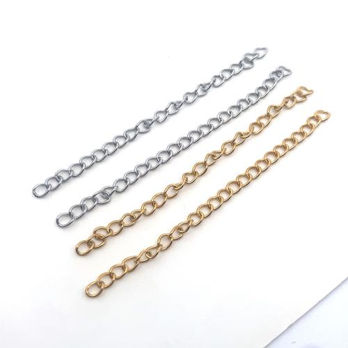 Stainless Steel Extender Chain, 304 Stainless Steel, plated, DIY & Unisex 70mm 