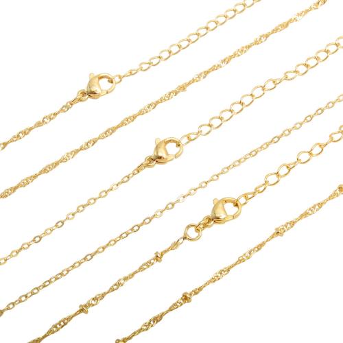 Stainless Steel Chain Jewelry, 304 Stainless Steel, plated, DIY & for woman, golden [