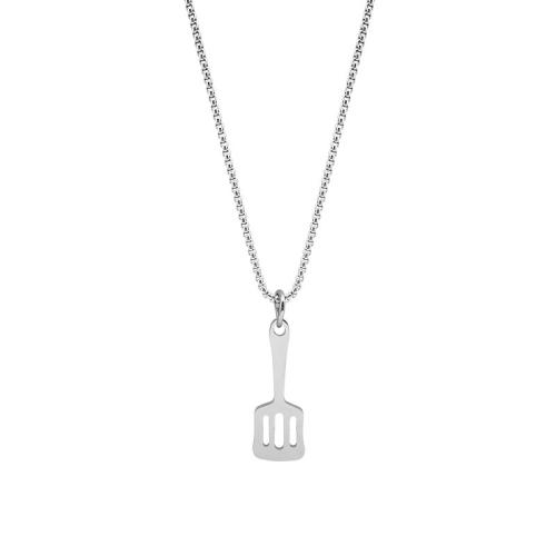 Titanium Steel Jewelry Necklace, polished, Unisex, original color cm 