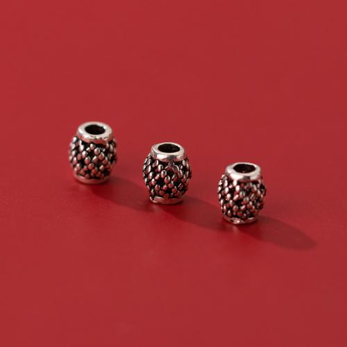 Sterling Silver Spacer Beads, 925 Sterling Silver, vintage & DIY & hollow 
