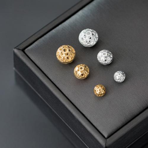 Perles intercalaires en argent , Argent sterling 925, Rond, DIY & normes différentes pour le choix & creux, plus de couleurs à choisir, Vendu par PC