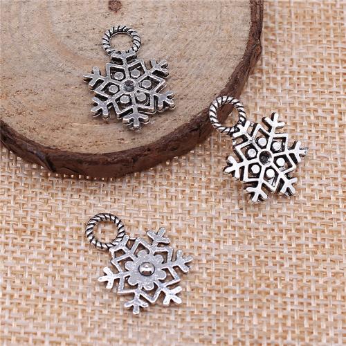 Zinc Alloy Jewelry Pendants, Snowflake, antique silver color plated, vintage & fashion jewelry & DIY 