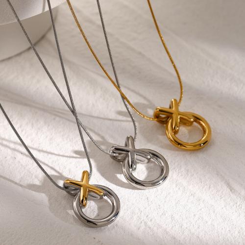 Stainless Steel Jewelry Necklace, 304 Stainless Steel, with 5cm extender chain, Vacuum Ion Plating, fashion jewelry & for woman 24.2mm Approx 50 cm 