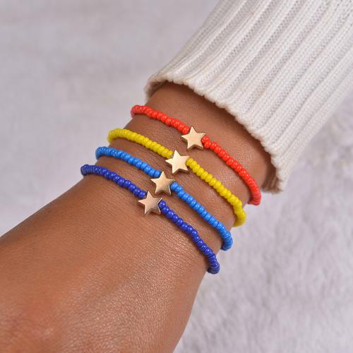 Zinc Alloy Resin Bracelets, with Zinc Alloy, 4 pieces & fashion jewelry, mixed colors [