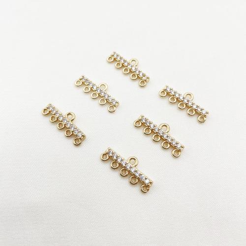 Hair Stick Findings, Brass, plated, DIY & micro pave cubic zirconia, golden 