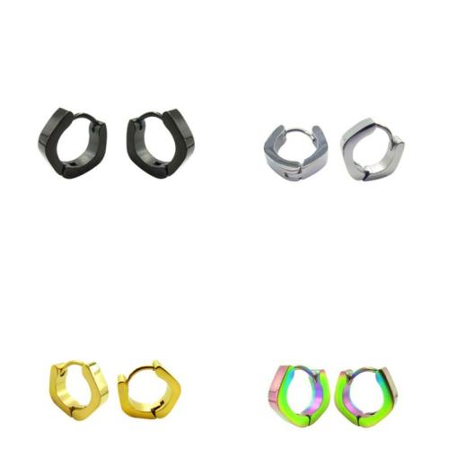 Edelstahl Baumeln Ohrring, 304 Edelstahl, plattiert, unisex, keine, Inner diameter 9mm, outer diameter 13mm, verkauft von PC