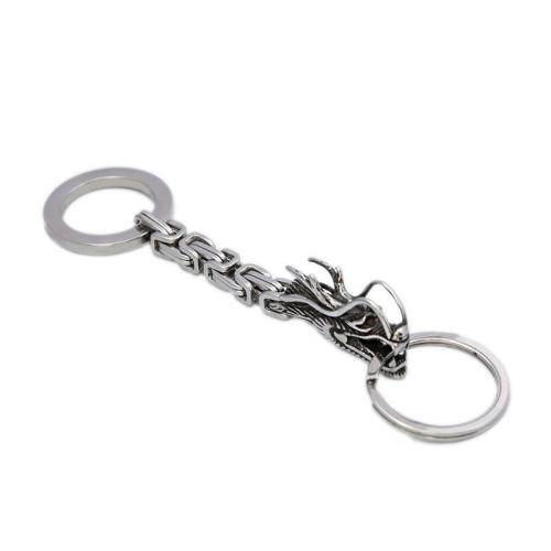 Stainless Steel Key Chain, 304 Stainless Steel, polished, Unisex, original color 