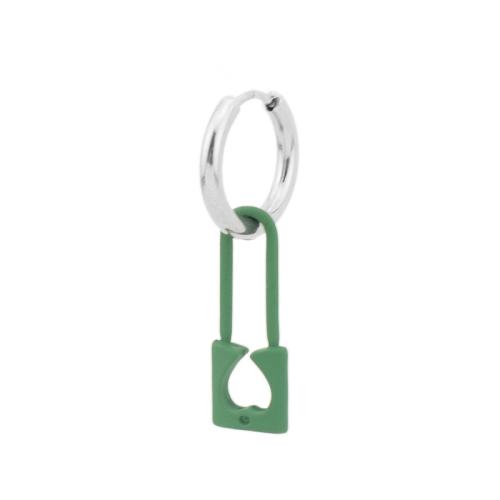 Huggie Hoop Drop Earring, 304 Stainless Steel, polished, fashion jewelry & Unisex [