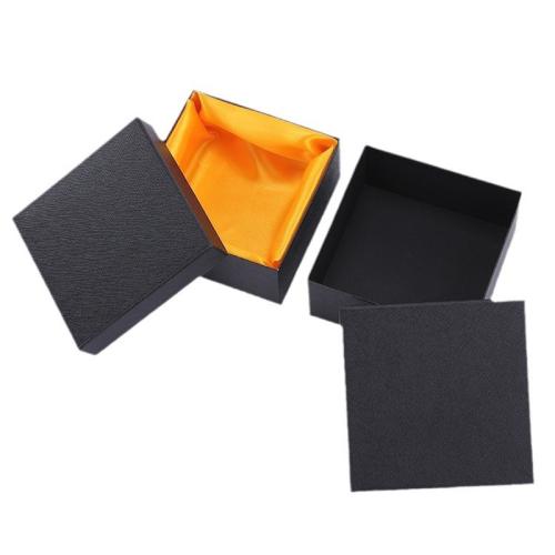 Boîte Cadeau de bijoux, papier, Portable & Anti-poussière, noire Vendu par PC