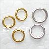 Machine Cut Brass Closed Jump Ring, Donut, plated Approx 