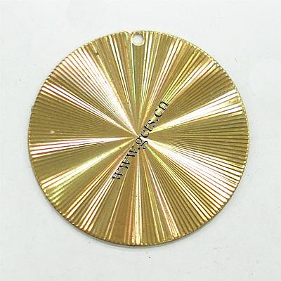 Brass Stamping Pendants, Flat Round, plated, different size for choice, Sold By PC