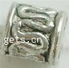 Zinc Alloy European Beads, Tube, plated Approx 2mm 