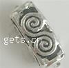 Zinc Alloy Flat Beads, Rectangle, plated lead & nickel free Approx 2mm 