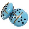 Handmade Lampwork Beads, Flat round, 20x20x12mm, Sold by PC