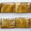 Natural Freshwater Shell Beads, Rectangle, brown Approx 15 Inch, Approx 