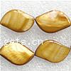 Natural Freshwater Shell Beads, Letter S brown Approx 15 Inch, Approx 