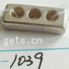 Zinc Alloy Spacer Bar, Rectangle, plated lead & nickel free 