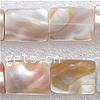 Natural Pink Shell Beads, Rectangle, Grade B Approx 15 Inch, Approx 