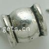 Zinc Alloy Large Hole Beads, Drum nickel, lead & cadmium free Approx 2mm 