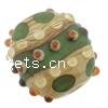 Handmade Lampwork Beads, Flat round, 20x20x12mm, Sold by PC