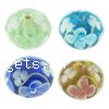 Handmade Lampwork Beads, Rondelle, 14x8mm, Sold by PC